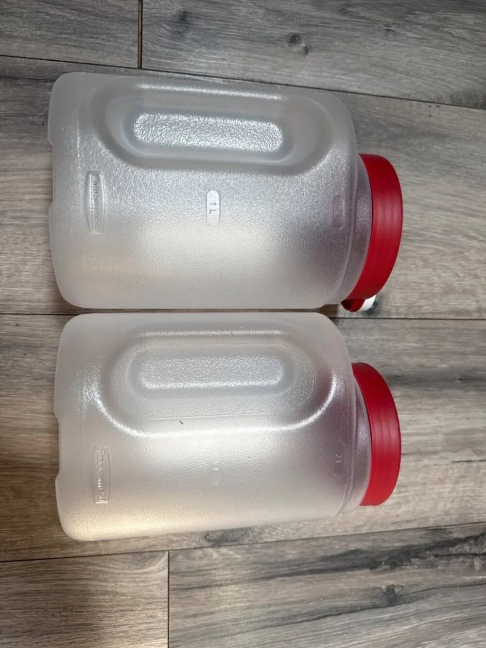 Rubbermaid 2022 Mixermate Pitcher 2 Qt BPA-Free Plastic With Red Lid - Set Of 2
